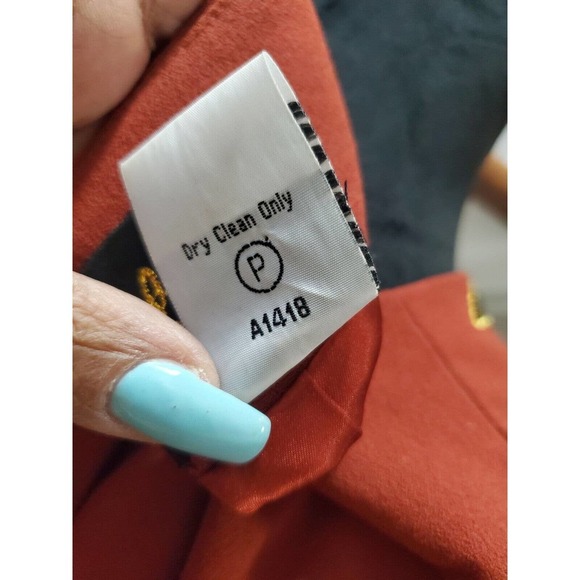 VTG Bob Mackie Solid Polyester Long Sleeve Buttons Front Jacket Blazer Size 1X - Picture 8 of 11